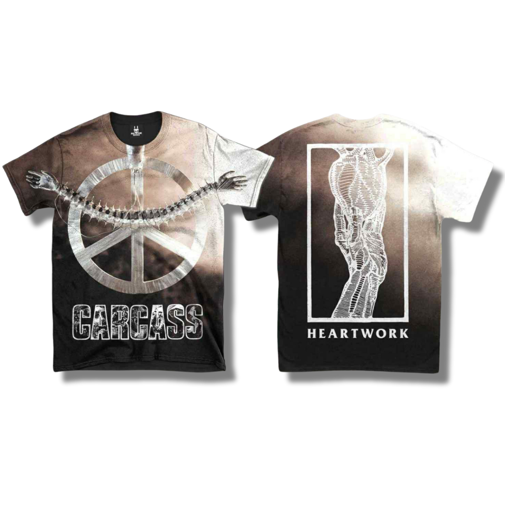 Carcass Heartwork All Over Tee – Rebellion Republic Carcass Heartwork All Over Tee – Rebellion Republic