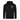 Black hoodie with a circular logo on the chest against a white background