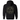 Black hoodie with gold and white graphic design on the back against a white background