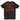 Black t-shirt with red Spanish text on a white background