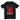 Black t-shirt with red graphic design and 'Murderdolls' text on a white background
