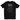 Black t-shirt with white text and 'VIMIC' branding on a white background