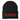 Decapitated logo embroidered in red on a black beanie