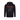Black hoodie with colorful graphic design on the back on a white background