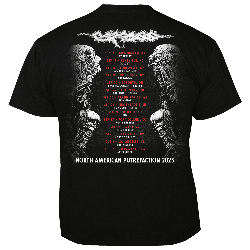 Carcass North American Putrefaction Tour T-Shirt – Rebellion Republic