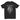 Black t-shirt with 'ELEINE' graphic design on a white background