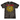 Tie-dye t-shirt with yellow and red graphic design on a white background