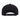 Black baseball cap on a white background