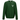 Green sweatshirt with a white logo on a white background