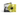 Yellow vinyl record with black label and sleeve on a white background